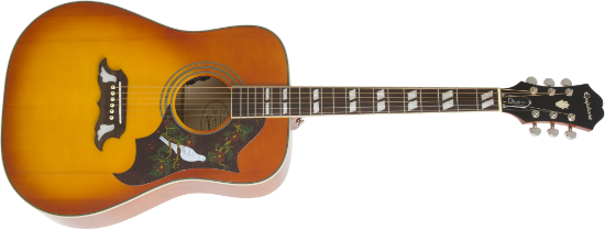 Epiphone Dove Pro (Acoustic/Electric w/ Fishman SoniTone) Violinburst