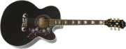 Epiphone EJ-200SCE (Solid Top) Black