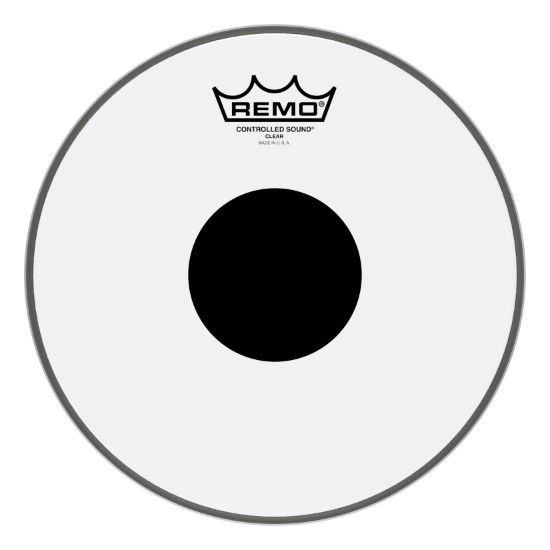 Remo 10" Controlled Sound Clear Black Dot On Top