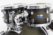 Pearl Decade Maple 6 pc Drum Set with HWP830 | Satin Black Burst 2218BB/1007T/1208T/1414F/1616F/1455S/HWP830