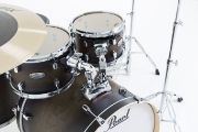 Pearl Decade Maple 6 pc Drum Set with HWP830 | Satin Black Burst 2218BB/1007T/1208T/1414F/1616F/1455S/HWP830