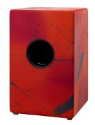 Pearl PBC-120B Primero Box Cajon | Abstract Red  19.25"T11.75W11.75D