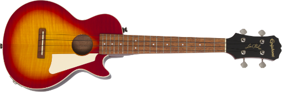 Epiphone Les Paul Acoustic/Electric Ukulele Outfit (Tenor) Heritage Cherry Sunburst