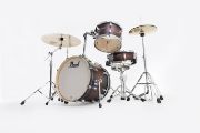 Pearl Decade Maple 4 pc Drum Set with HWP830 | Satin Brown Burst 1208T/1414F/1814B/1455S/HWP830