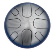 Pearl Tongue Drum 8 note  G Major | Natural Blue Burst 10"