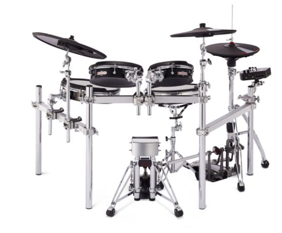 Pearl e/MERGE e/TRADITIONAL Electronic Drum Set Powered by KORG | Jet Black 14" x 2.5", 10" x 2.5", 12" x 2.5", 14" x 2.5"