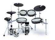 Pearl e/MERGE e/TRADITIONAL Electronic Drum Set Powered by KORG | Jet Black 14" x 2.5", 10" x 2.5", 12" x 2.5", 14" x 2.5"
