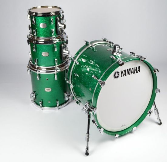 Yamaha Absolute Maple Hybrid Rock Shell Pack Jade Green Sparkle