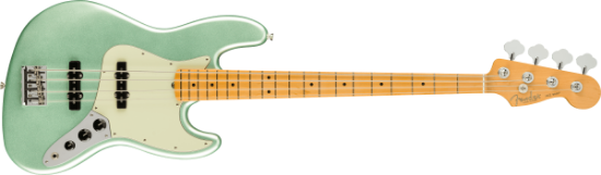 Fender American Professional II Jazz Bass®, Maple Fingerboard, Mystic Surf Green