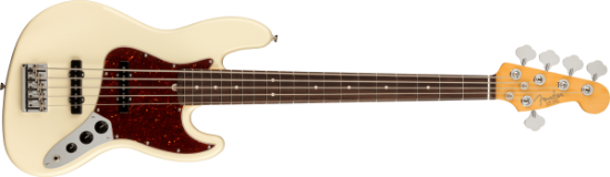 Fender American Professional II Jazz Bass® V, Rosewood Fingerboard, Olympic White