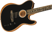 Fender American Acoustasonic® Telecaster®, Ebony Fingerboard, Black