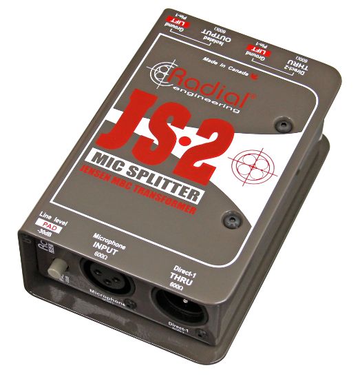 Radial JS2 Passive Microphone Splitter