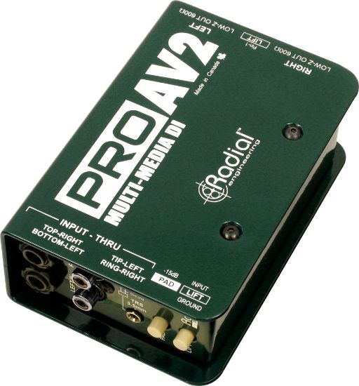 Radial PROAV2 Stereo Passive Multimedia Direct Box