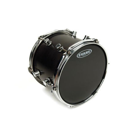 Evans Hydraulic Black Drum Head, 12 Inch