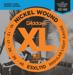 D'Addario ESXL110 Nickel Wound Electric Guitar Strings, Regular Light, Double Ball End, 10-46