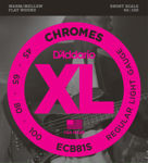 D'Addario ECB81S Chromes Bass Guitar Strings, Light, 45-100, Short Scale