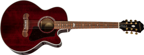 Epiphone EJ-200SCE Coupe Wine Red