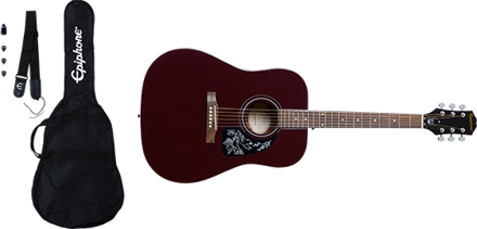 Epiphone Starling Acoustic Player Pack Wine Red