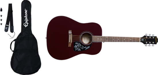 Epiphone Starling Acoustic Player Pack Wine Red