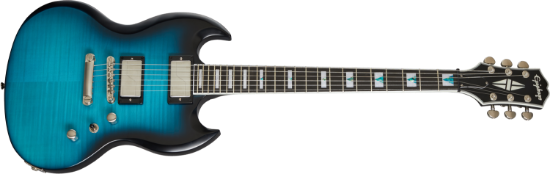 Epiphone SG Prophecy Blue Tiger Aged Gloss