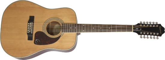 Epiphone DR-212  (Square Shoulder 12-string) Natural