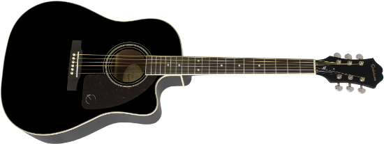 Epiphone AJ-220SCE Ebony