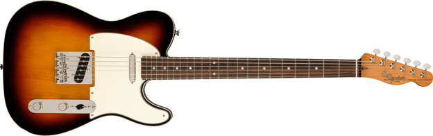 Squier Classic Vibe Baritone Custom Telecaster, Laurel Fingerboard, Parchment Pickguard, 3-Color Sunburst