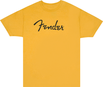 Fender Spaghetti Logo T-Shirt, Butterscotch Blonde, L