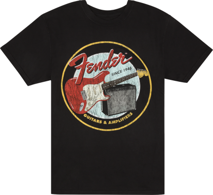 Fender® 1946 Guitars & Amplifiers T-Shirt, Vintage Black, M