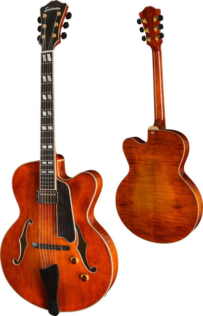 Eastman AR580CE HB - HoneyBurst Nitro gloss finish, Seymour Duncan Gold Jazz humbucker, Gold hardware, w/Case