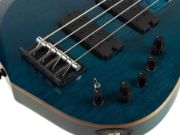 Sire Basses M2 2nd Gen Series Marcus Miller 5-string active bass guitar transparent blue