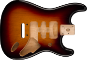 Fender Deluxe Series Stratocaster HSH, Alder Body, 2-Point Bridge Mount, 3-Color Sunburst