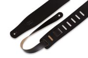 Levy's M26-BLK | Classic Standard Leather Black Guitar Straps Classics Series  2 1/2" Wide Black Top Grain