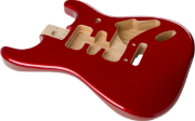 Fender Deluxe Series Stratocaster HSH Alder Body 2 Point Bridge Mount, Candy Apple Red