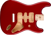 Fender Deluxe Series Stratocaster HSH Alder Body 2 Point Bridge Mount, Candy Apple Red