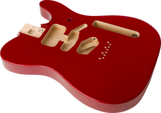Fender Deluxe Series Telecaster SSH Alder Body Modern Bridge Mount, Candy Apple Red