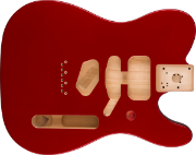 Fender Deluxe Series Telecaster SSH Alder Body Modern Bridge Mount, Candy Apple Red