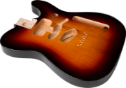 Fender Deluxe Series Telecaster SSH Alder Body Modern Bridge Mount, 3-Color Sunburst