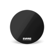 Evans MX2 Black Marching Bass Drum Head, 26 Inch