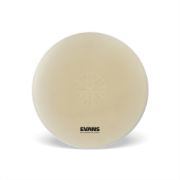 Evans EQ3 Resonant Black Bass Drum Head, No Port, 24 Inch