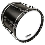 Evans MS1 White Marching Bass Drum Head, 32 Inch
