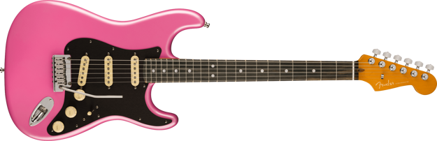 Fender American Ultra Stratocaster, Ebony Fingerboard, Bubble Gum Metallic