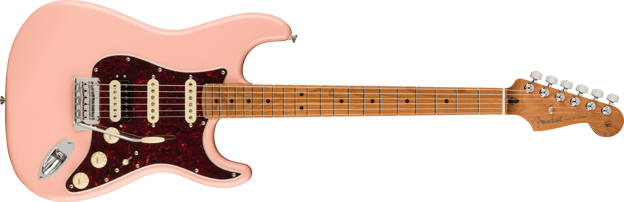 Fender Limited Edition Player Stratocaster HSS, Roasted Neck, Shell Pink