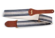 TaylorWare 4016-20 Academy Strap, Wht/Blue, Jacquard Cotton
