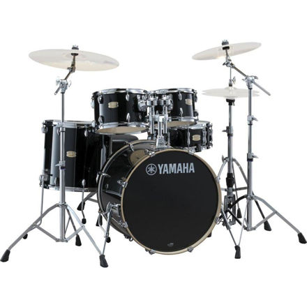 Yamaha Stage Custom Birch SBP2F5RBL6W Shell Pack Raven Black HW680W