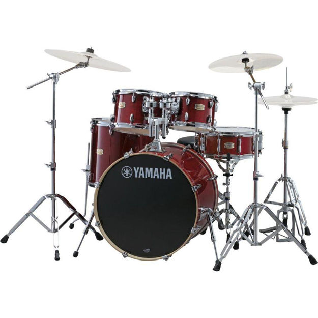 Yamaha Stage Custom Birch SBP2F5CR7 Shell Pack Cranberry Red HW780