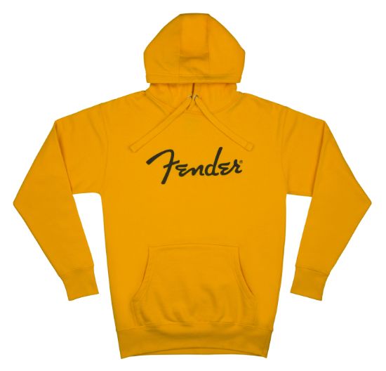 Fender Spaghetti Logo Hoodie, Butterscotch Blonde Mens L