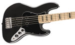 Squier Affinity Series Active Jazz Bass V, Maple Fingerboard, Black Pickguard, Black Metallic