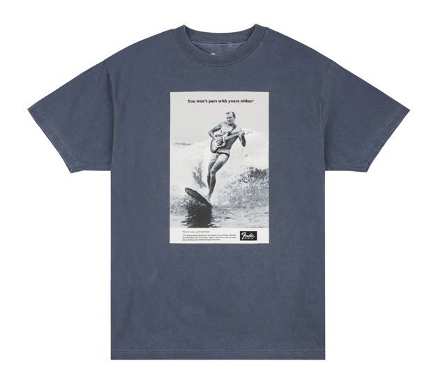 Fender Vintage Ad Surfer T-Shirt Ocean unisex S