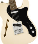 Squier Affinity Series Telecaster Thinline, Laurel Fingerboard, Black Pickguard, Olympic White